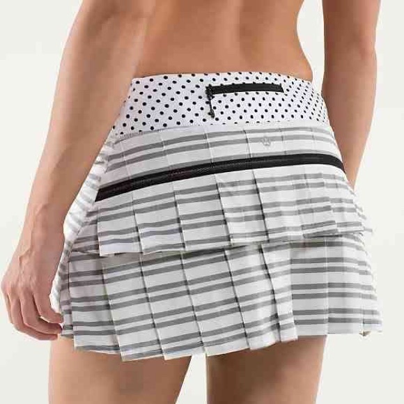 Lululemon Run Pace Setter Skirt Twin Stripe 10 - Picture 7 of 8